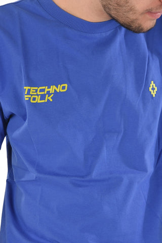 Lettering Printed TECHNO SHIPPING T-shirt