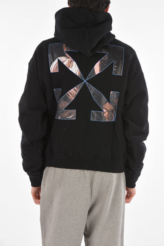 Hooded CARAVAGGIO ANGEL  Sweatshirt with 4-Arrow Print