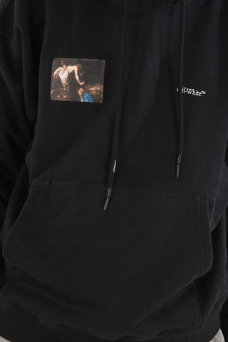 Hooded CARAVAGGIO ANGEL  Sweatshirt with 4-Arrow Print