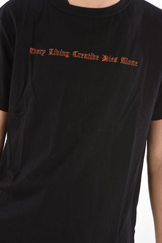 Lettering Printed BIG V T-shirt