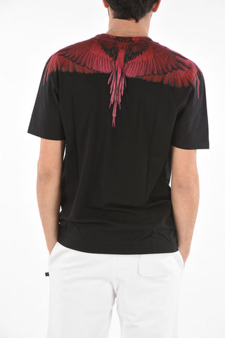Crew Neck WINGS Cotton T-Shirt