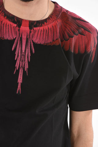 Crew Neck WINGS Cotton T-Shirt