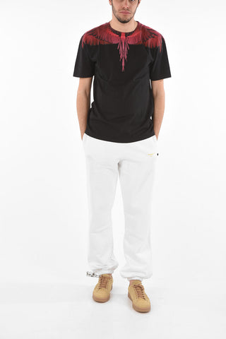 Crew Neck WINGS Cotton T-Shirt