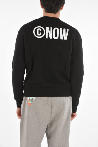 Crewneck NON-FICTION Sweatshirt with Lettering Print