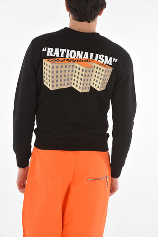 Crewneck F BUILDING Sweatshirt with Logoed Print