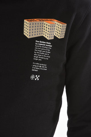 Crewneck F BUILDING Sweatshirt with Logoed Print
