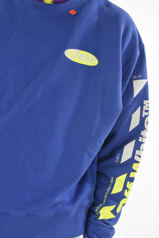 Crewneck Sweatshirt DIAG SPLIT LOGO with Print