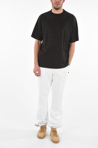 Crew Neck ALL OVER COUNTY Cotton T-Shirt