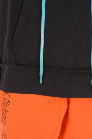 Felpa Hoodie PICTOGRAM con Logo Stampato e Pittogrammi Ricamati