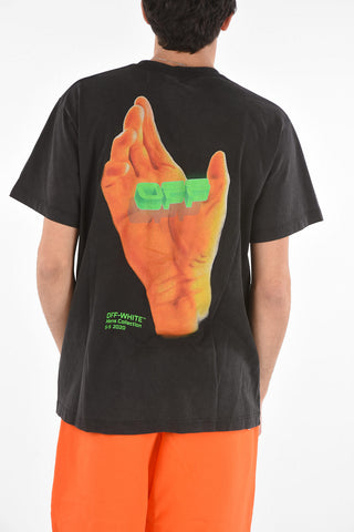 T-shirt with Embroidered Lettering PURIFICATION OF THE SUPERFLUOUS