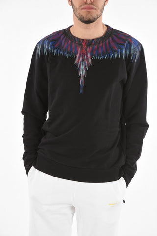 Crew Neck SHARP WINGS Printed Sweatshirt