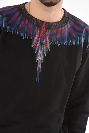 Crew Neck SHARP WINGS Printed Sweatshirt