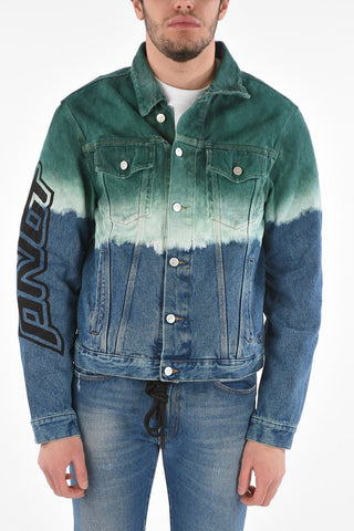 Printed PIVOT Degradé Denim Jacket