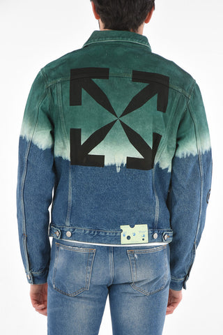 Printed PIVOT Degradé Denim Jacket