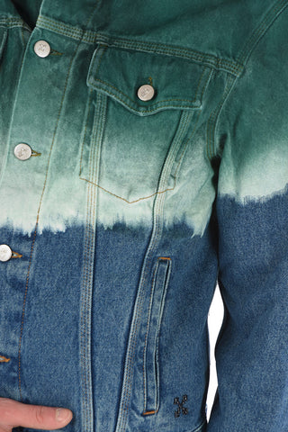 Printed PIVOT Degradé Denim Jacket