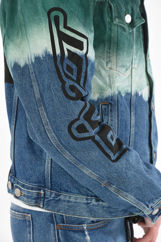 Printed PIVOT Degradé Denim Jacket