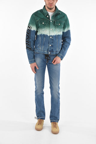 Printed PIVOT Degradé Denim Jacket