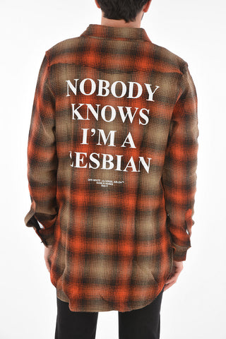 Lettering Printed GNR NOBODY KNOWS Over Shirt