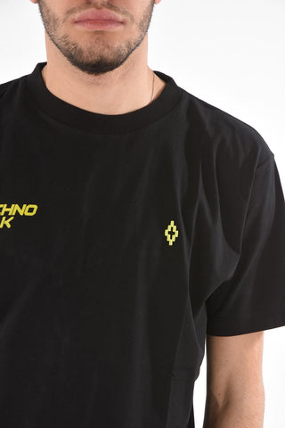 Crew Neck TECHNO FOLK Cotton T-Shirt