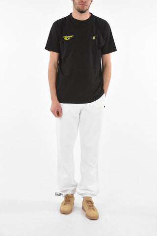 Crew Neck TECHNO FOLK Cotton T-Shirt