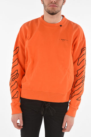 Crewneck ABSTRACT ARROWS Sweatshirt with Embroideries