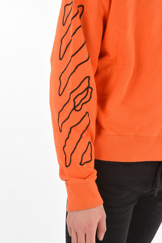 Crewneck ABSTRACT ARROWS Sweatshirt with Embroideries