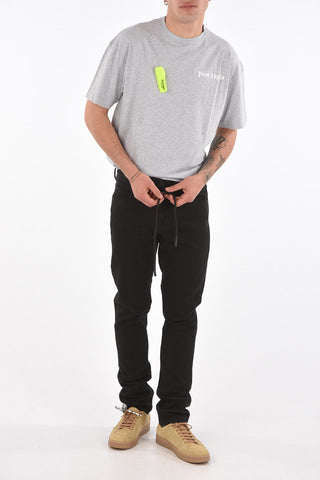 Slim Fit Jeans with Arrows Detail 17cm