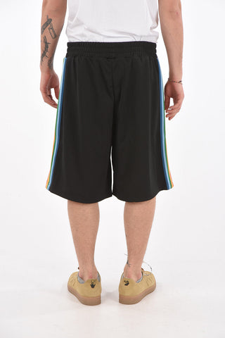 Shorts RAINBOW in Jersey con Bande a Contrasto