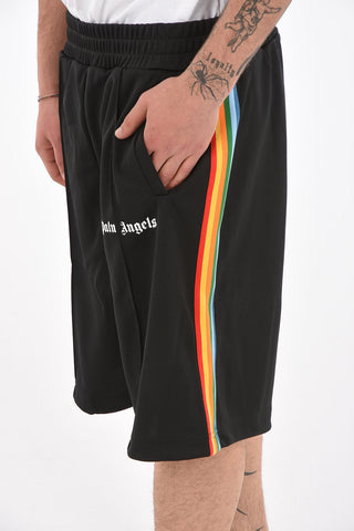 Shorts RAINBOW in Jersey con Bande a Contrasto