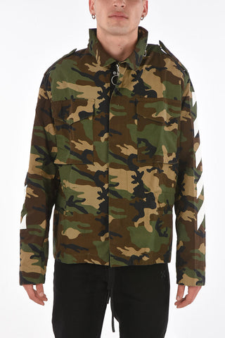 Camuflage Printed M65 Jacket with Extractable Hood