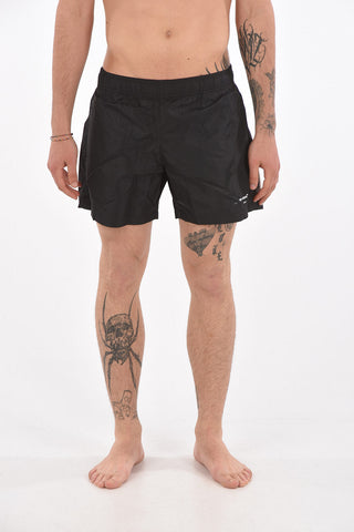 Swim Shorts SEASONAL LOGO with Lettering Print