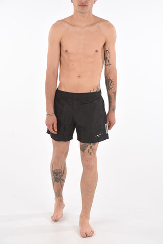 Swim Shorts SEASONAL LOGO with Lettering Print