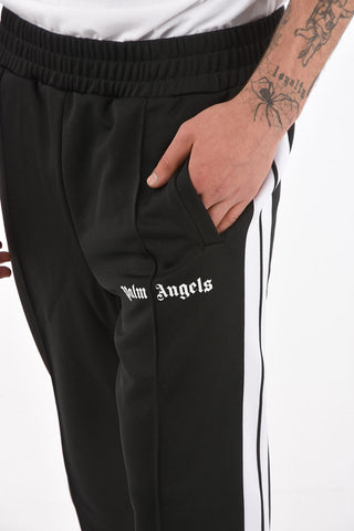 Joggers in Jersey con Bande a Contrasto e Zip alla Caviglia