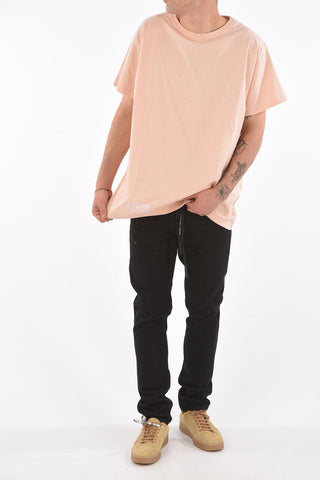 T-shirt TONE-ON-TONE with Embossed Logo Print