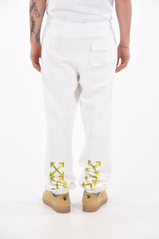 Jogger Pants ACRYLIC with Embossed Arrow Print