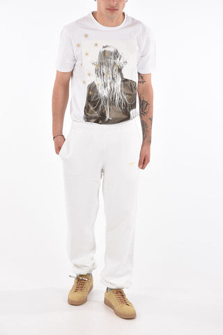 Jogger Pants ACRYLIC with Embossed Arrow Print