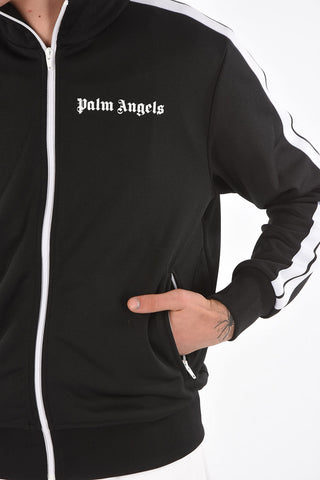 Mock Neck Contrasting Band Jersey Sweatshirt
