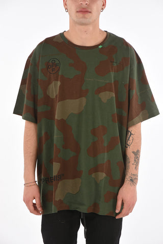 T-shirt STENCIL with All-over Camouflage Print