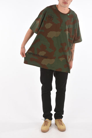 T-shirt STENCIL with All-over Camouflage Print