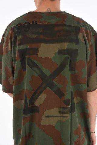T-shirt STENCIL with All-over Camouflage Print