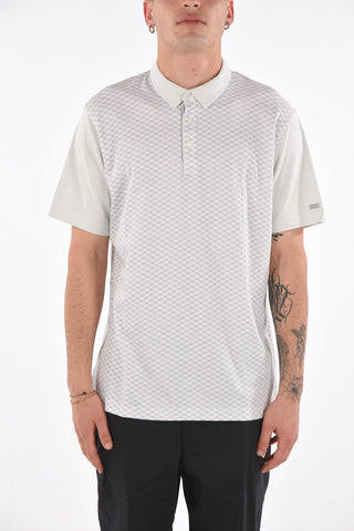 argyle patterned 3 buttons polo