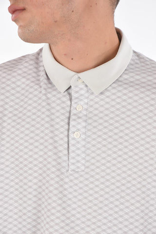 argyle patterned 3 buttons polo