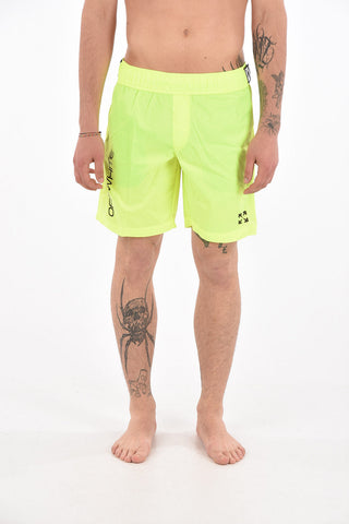 Fluo OW Shorts with Print