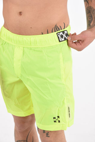 Fluo OW Shorts with Print