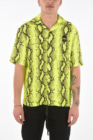 Short-sleeve SNAKE Shirt with Python Print