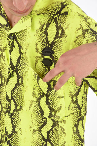 Short-sleeve SNAKE Shirt with Python Print