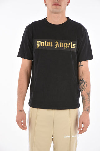 T-shirt with Two-tone Lettering Logo Print