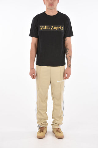 T-shirt with Two-tone Lettering Logo Print