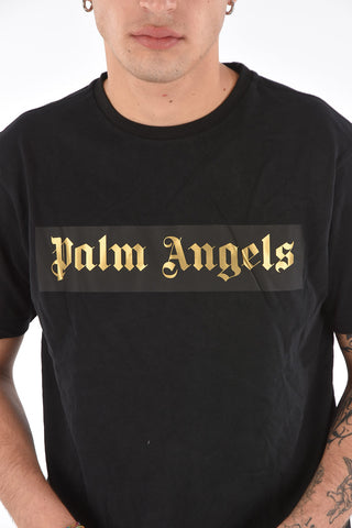 T-shirt with Two-tone Lettering Logo Print