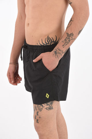 Swimming CONFIDENTIAL Shorts with Embroidered Logo